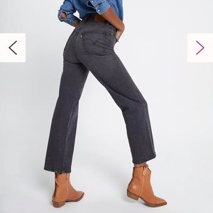 Free People Levi Ribcage Straight Jeans